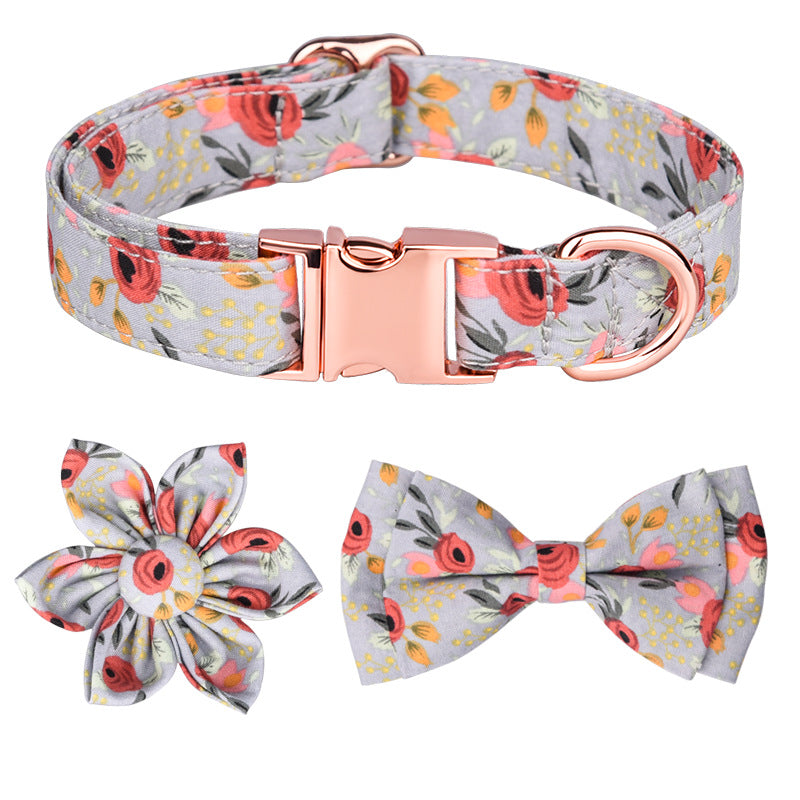 Detachable Flower Dog Collar