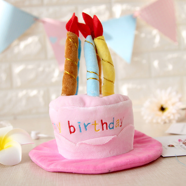 Birthday Cake Hat for Spoiled Pets