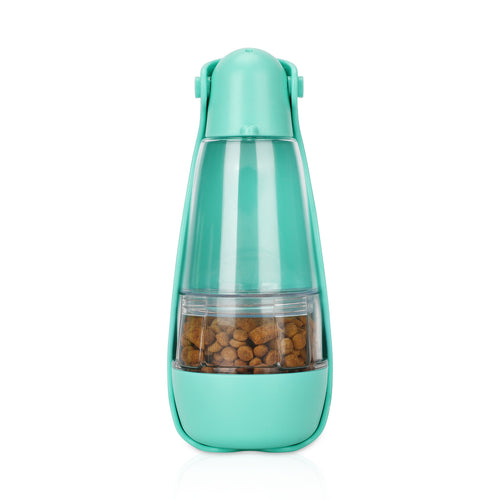 2-in-1 Portable Travel Water & Snack Bottle