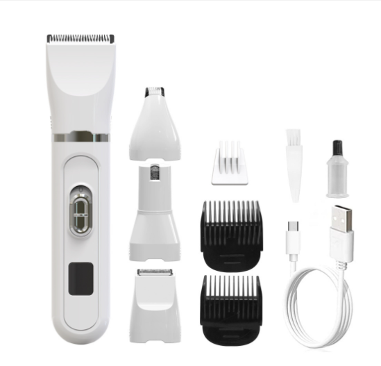 4-in-1 Pet Low Noise Professional Pet Grooming & Nail Grinder Set