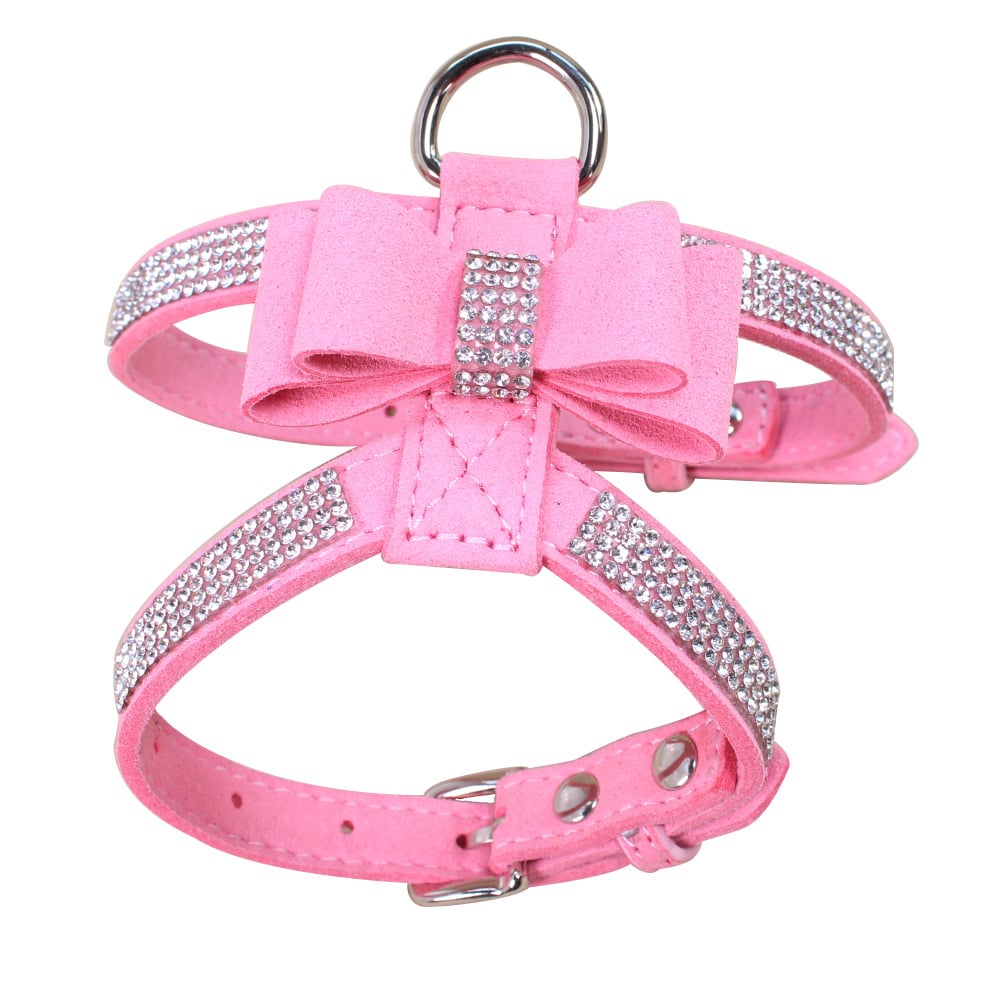 Rhinestone  Pet Chest Strap and Leash